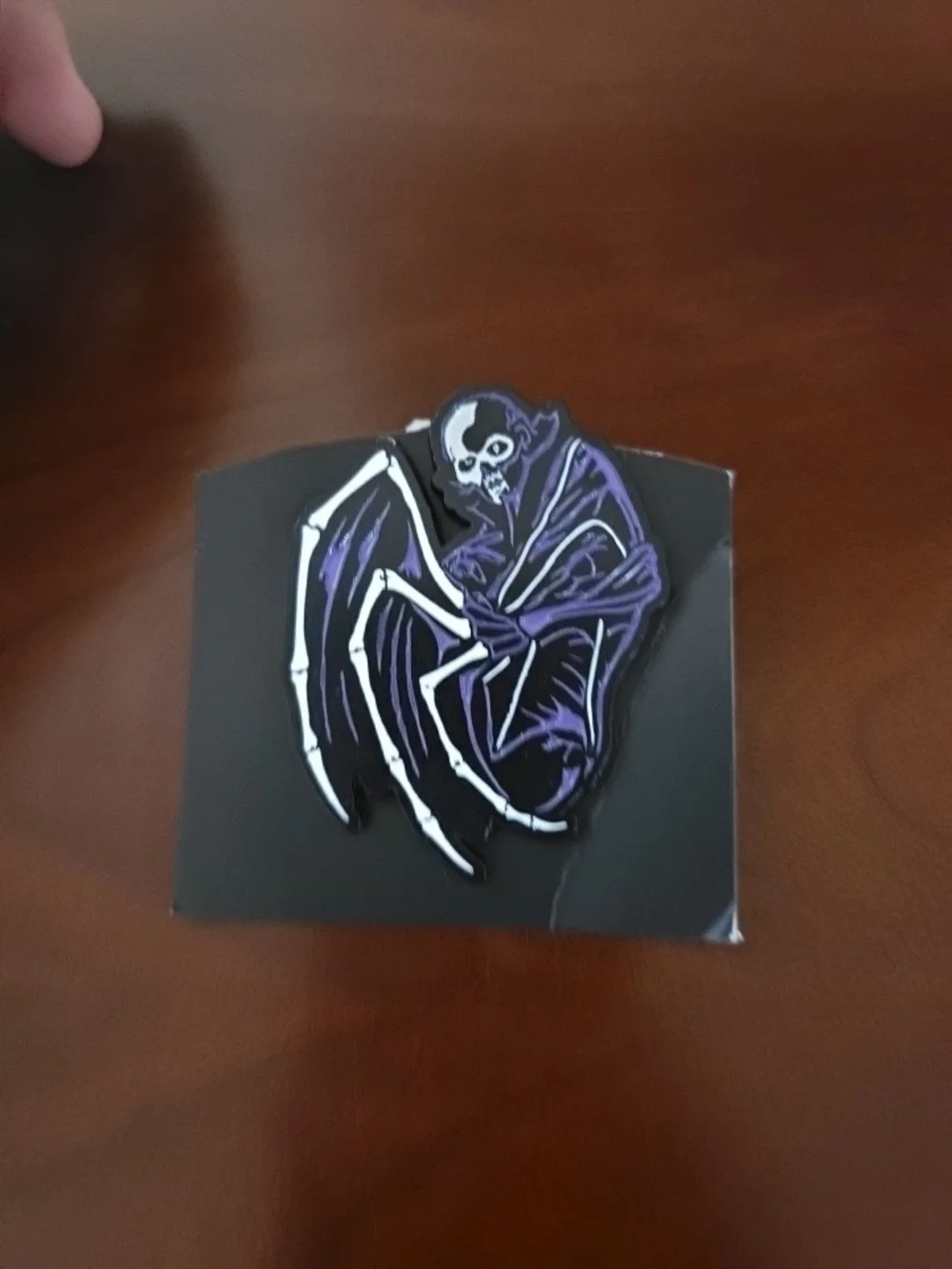 Black & Purple Grim Reaper Enamel Pin - Men Accessories